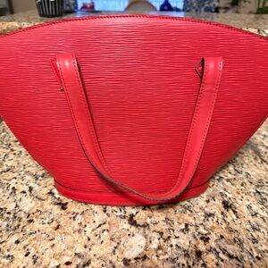 Louis Vuitton Vibrant Red Tote Bag